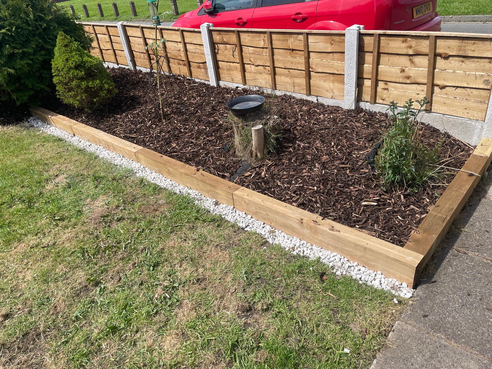 Landscaping work completed by Green & Clean Gardening