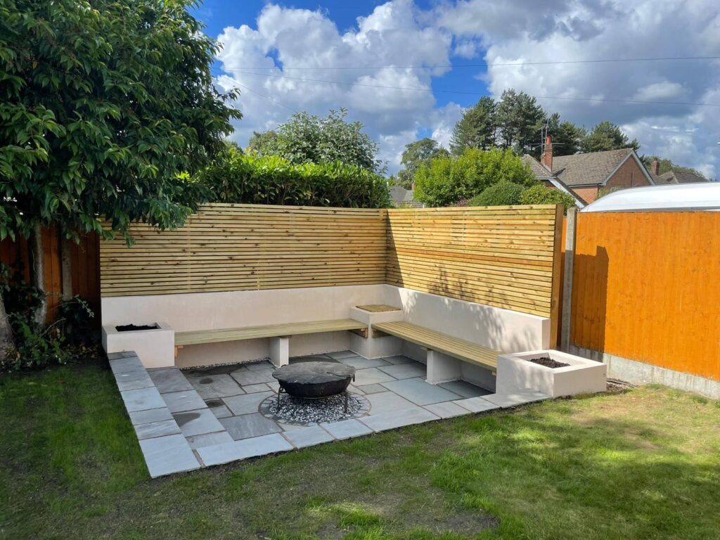 Firepit and fencing